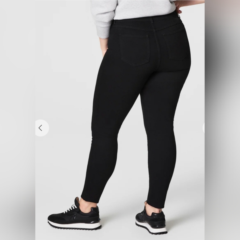 SPANX Originals Shaping High Rise Ankle Skinny Jeans, Black, Size XL
